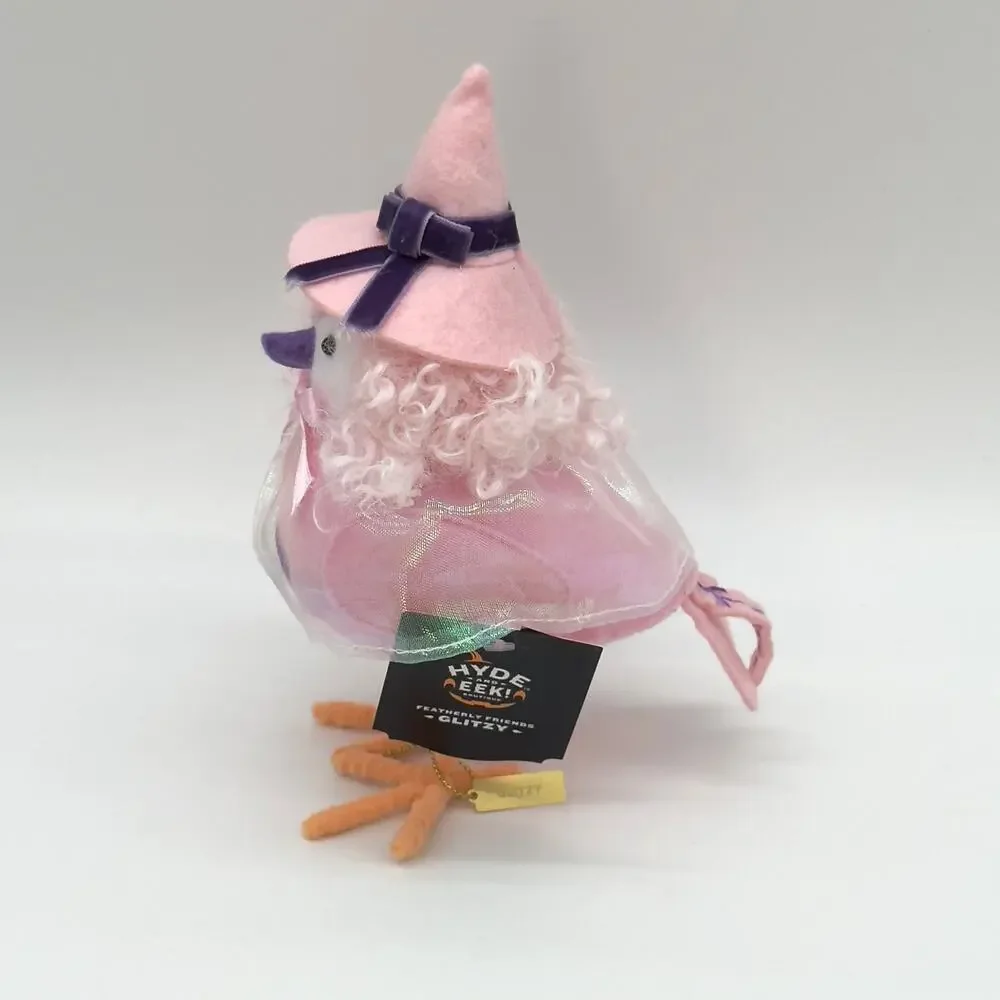 Target Featherly Friends Hyde & Eek Glitzy Good Witch Pink Halloween Bird New
